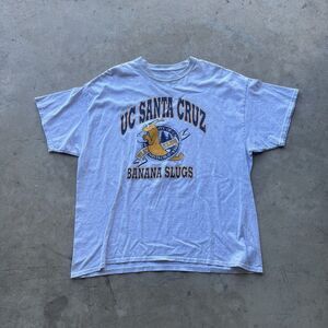 Vintage Gray UCSC University of Santa Cruz Short Sleeve T-Shirt Sz 2XL 1997